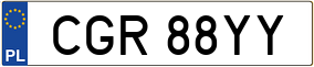 Trailer License Plate